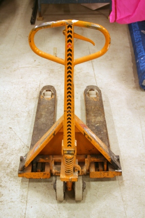 orange pallet jack